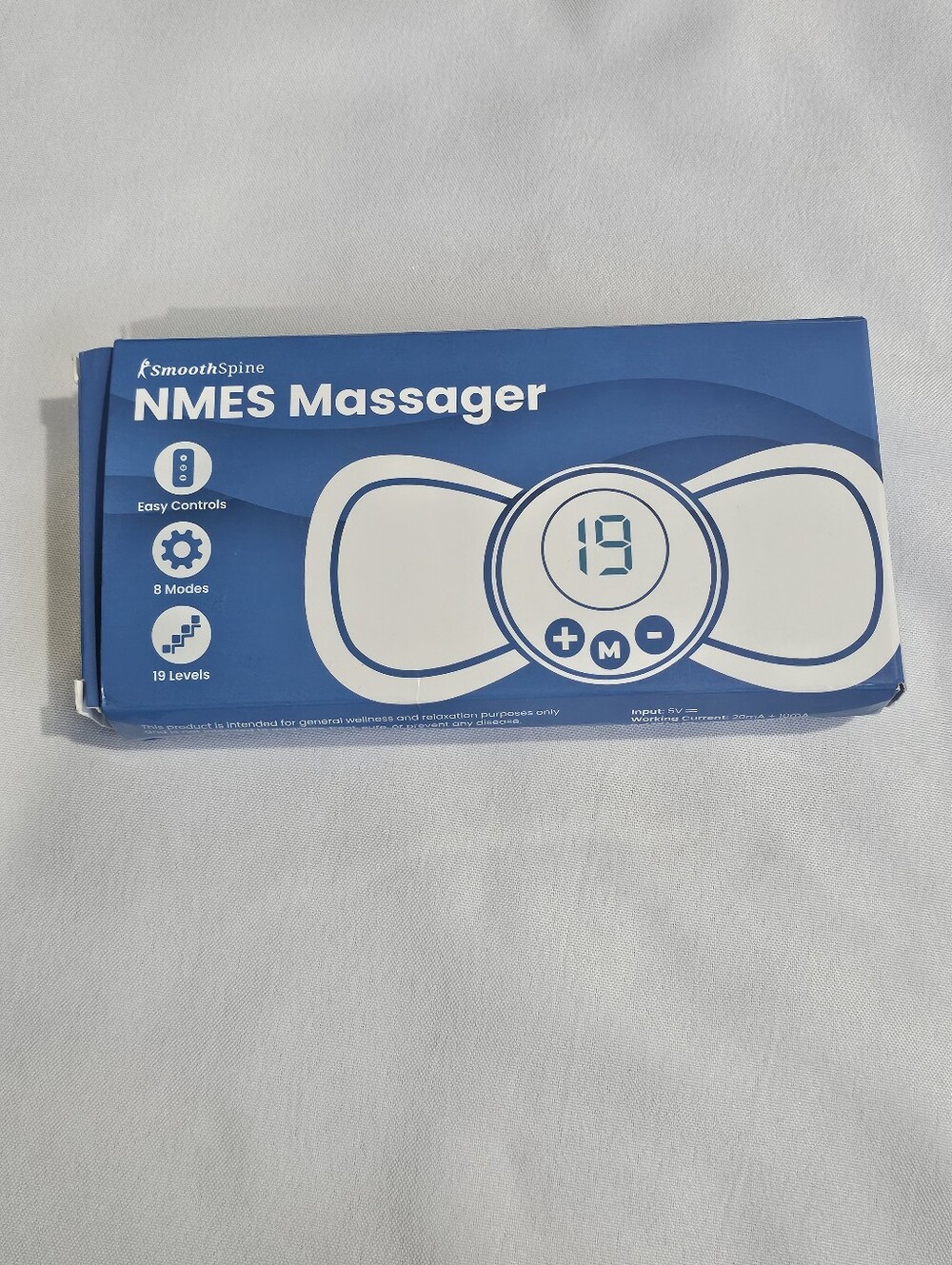 SmoothSpine NMES Massager - Blue & White Box New